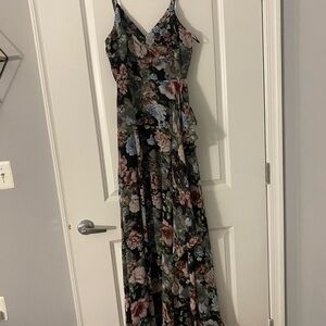 Vici Black Floral Dress